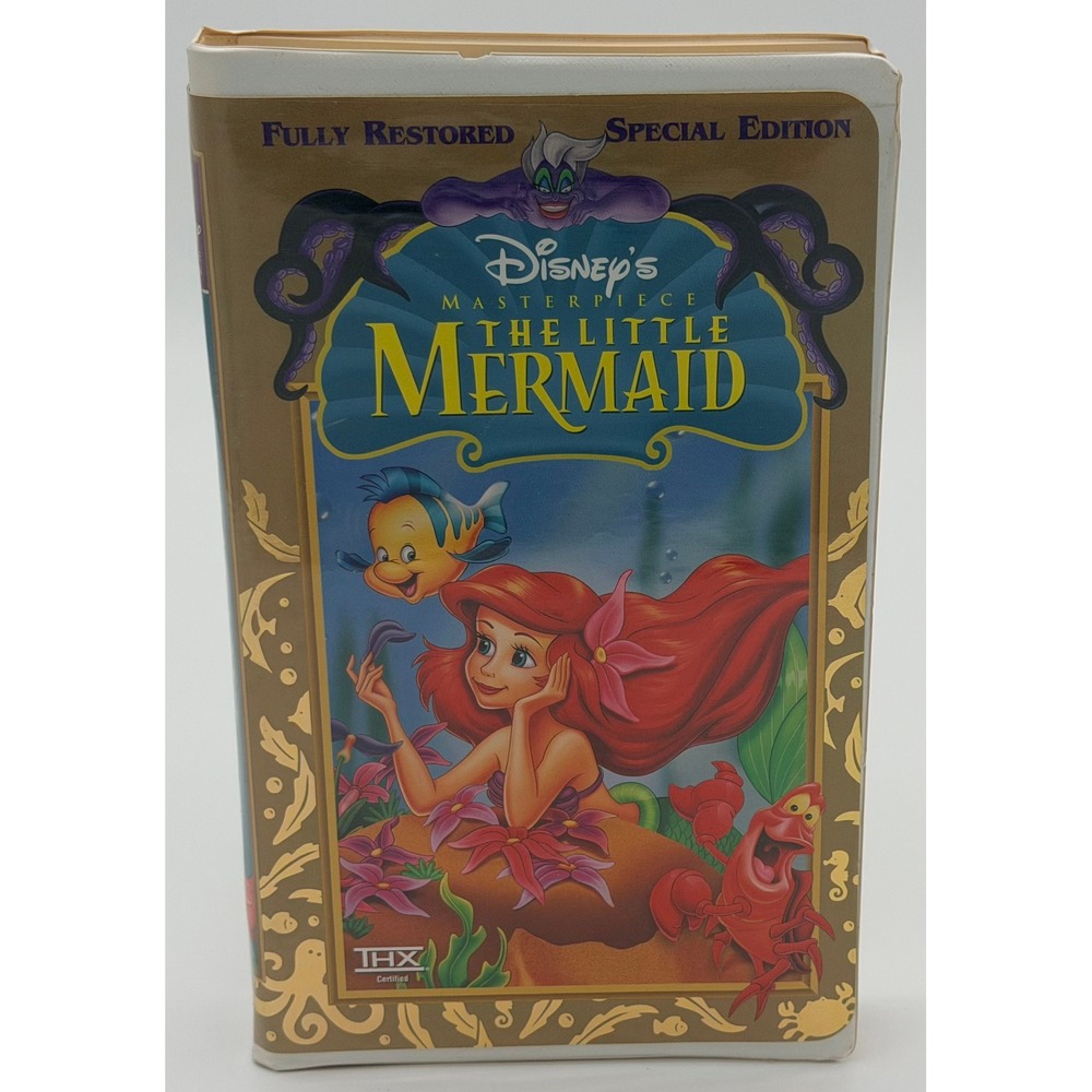The Little Mermaid VHS Disney Masterpiece Collection Clamshell Case